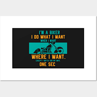 BIKER: I'm A Biker Posters and Art